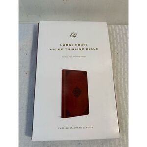 Crossway Bible trutone tan ornament design esv New 9x6"